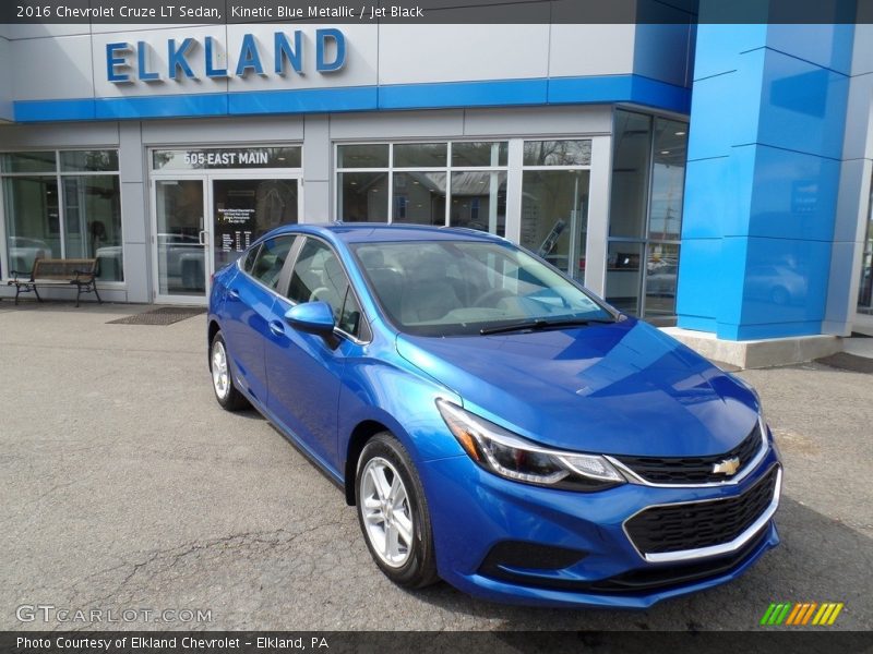 Kinetic Blue Metallic / Jet Black 2016 Chevrolet Cruze LT Sedan