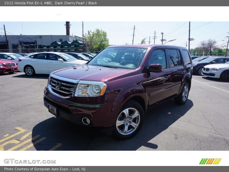 Dark Cherry Pearl / Black 2013 Honda Pilot EX-L 4WD