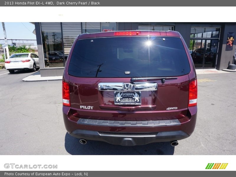 Dark Cherry Pearl / Black 2013 Honda Pilot EX-L 4WD
