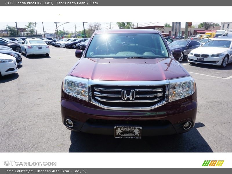 Dark Cherry Pearl / Black 2013 Honda Pilot EX-L 4WD