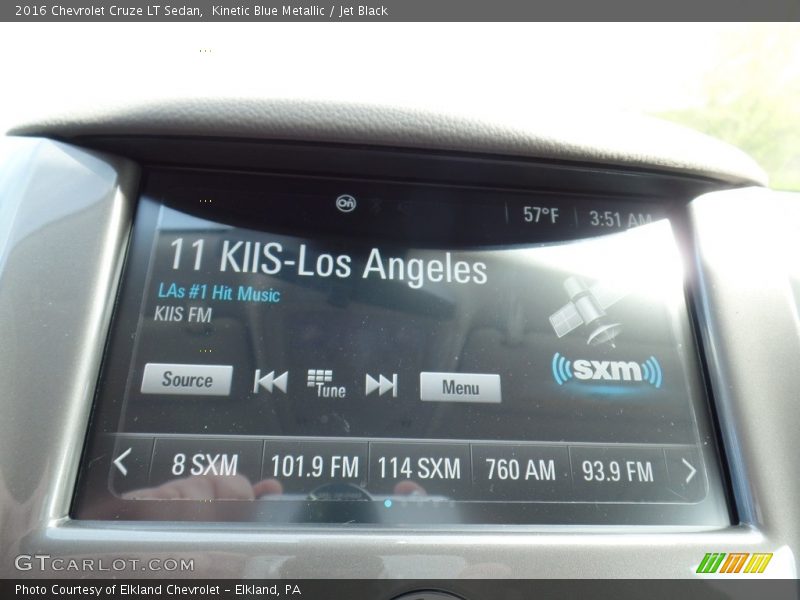 Kinetic Blue Metallic / Jet Black 2016 Chevrolet Cruze LT Sedan