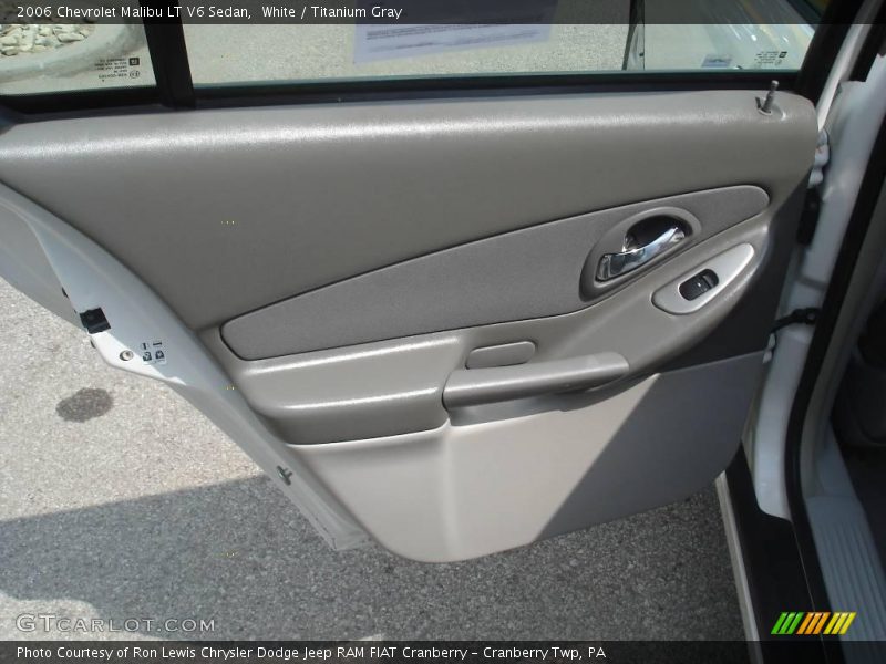White / Titanium Gray 2006 Chevrolet Malibu LT V6 Sedan