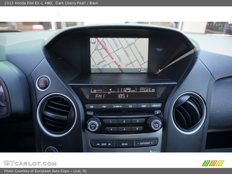 Dark Cherry Pearl / Black 2013 Honda Pilot EX-L 4WD