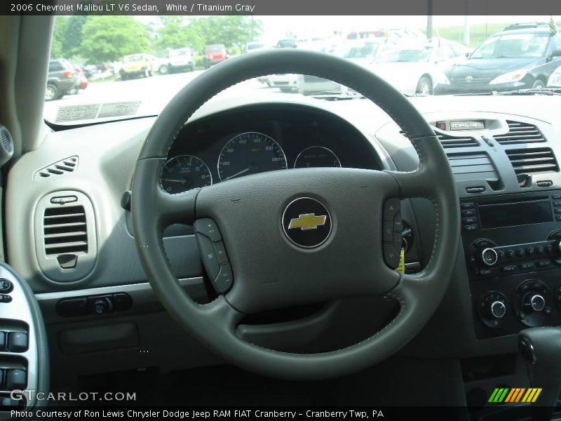 White / Titanium Gray 2006 Chevrolet Malibu LT V6 Sedan
