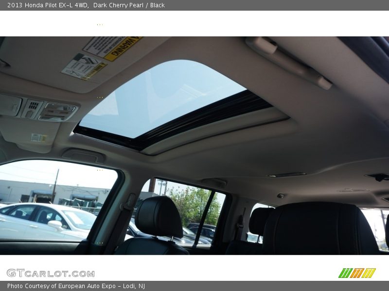 Dark Cherry Pearl / Black 2013 Honda Pilot EX-L 4WD