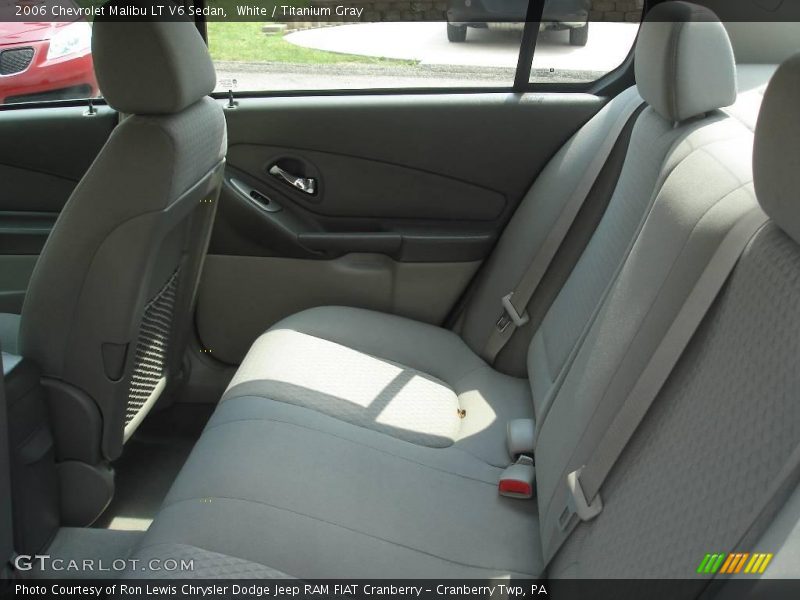 White / Titanium Gray 2006 Chevrolet Malibu LT V6 Sedan