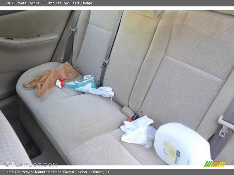 Impulse Red Pearl / Beige 2007 Toyota Corolla CE