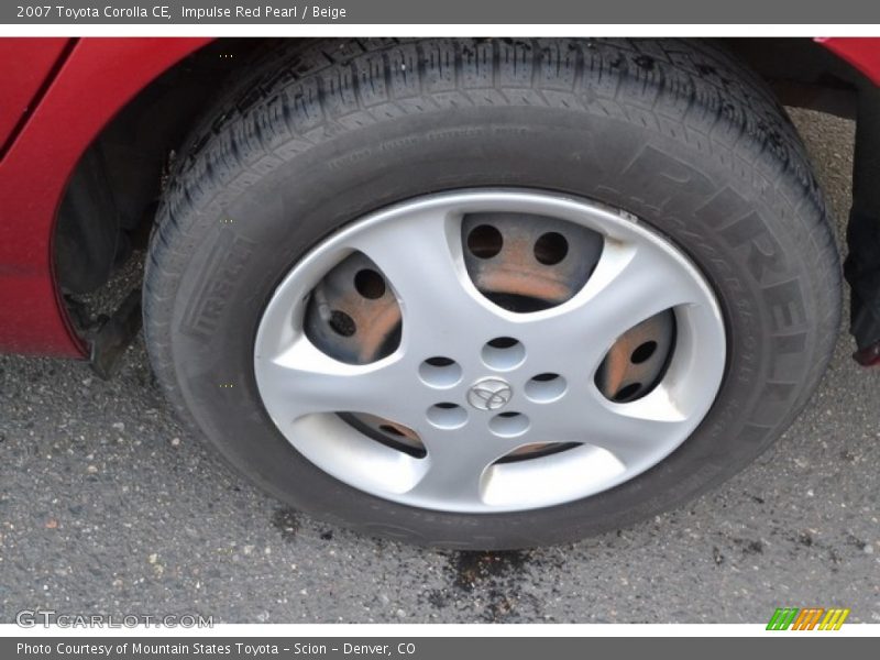Impulse Red Pearl / Beige 2007 Toyota Corolla CE