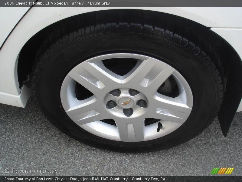 White / Titanium Gray 2006 Chevrolet Malibu LT V6 Sedan