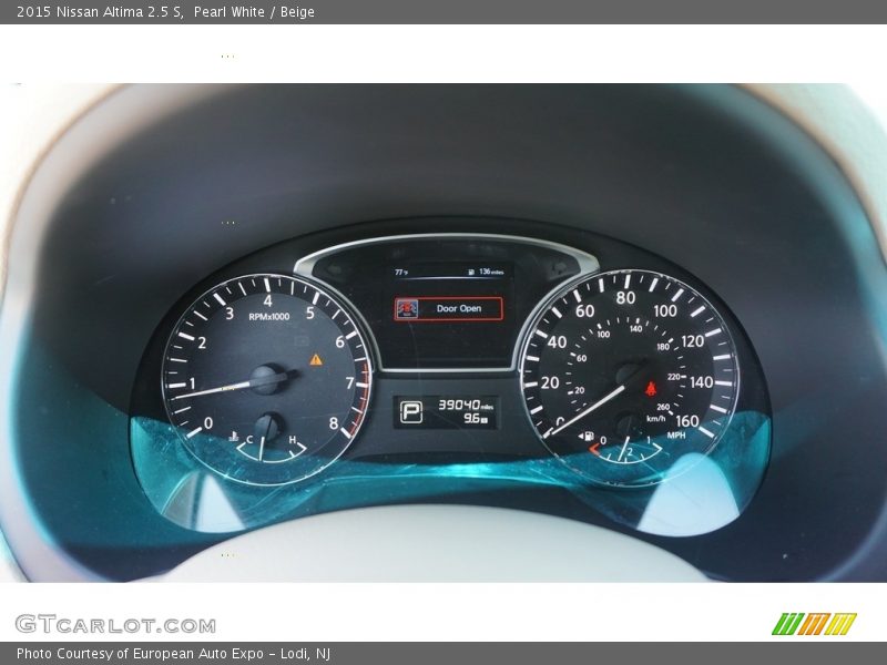 Pearl White / Beige 2015 Nissan Altima 2.5 S