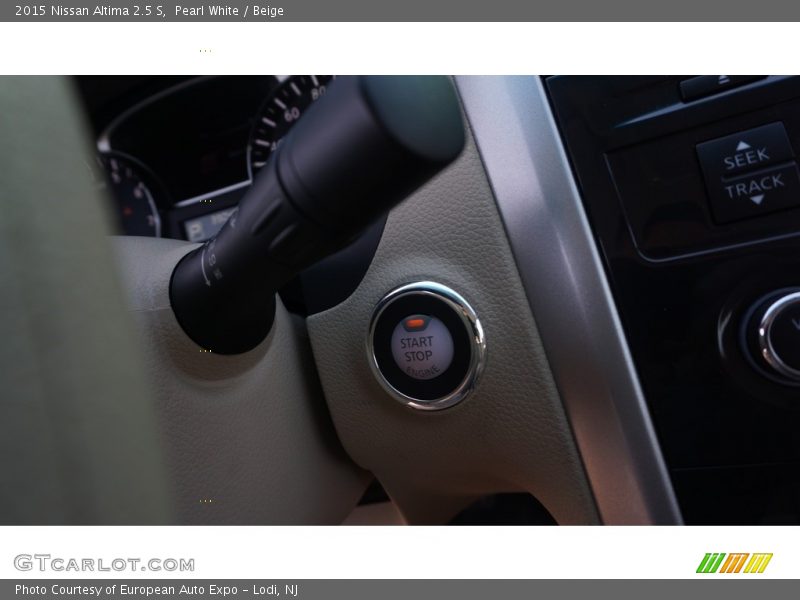 Pearl White / Beige 2015 Nissan Altima 2.5 S