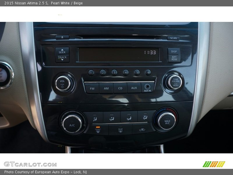Pearl White / Beige 2015 Nissan Altima 2.5 S