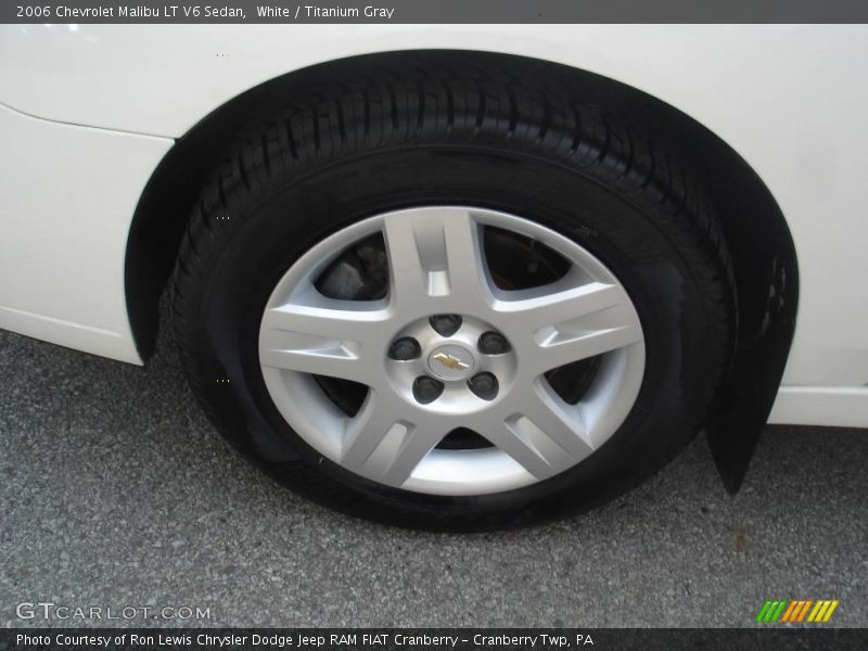 White / Titanium Gray 2006 Chevrolet Malibu LT V6 Sedan