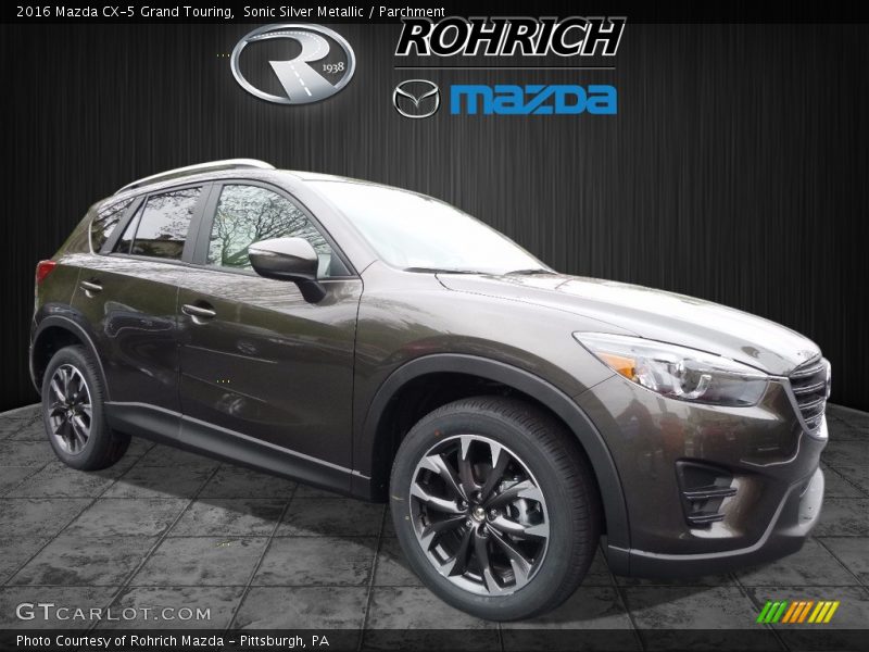 Sonic Silver Metallic / Parchment 2016 Mazda CX-5 Grand Touring