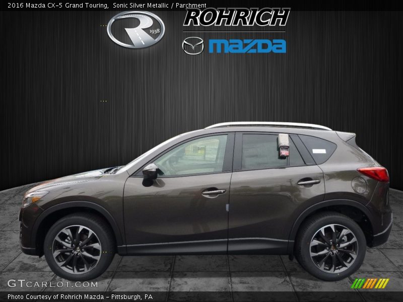 Sonic Silver Metallic / Parchment 2016 Mazda CX-5 Grand Touring