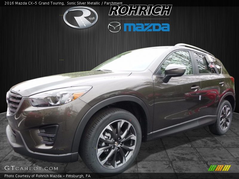Sonic Silver Metallic / Parchment 2016 Mazda CX-5 Grand Touring