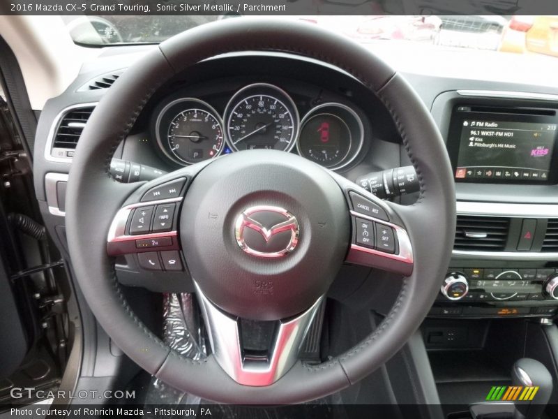 Sonic Silver Metallic / Parchment 2016 Mazda CX-5 Grand Touring