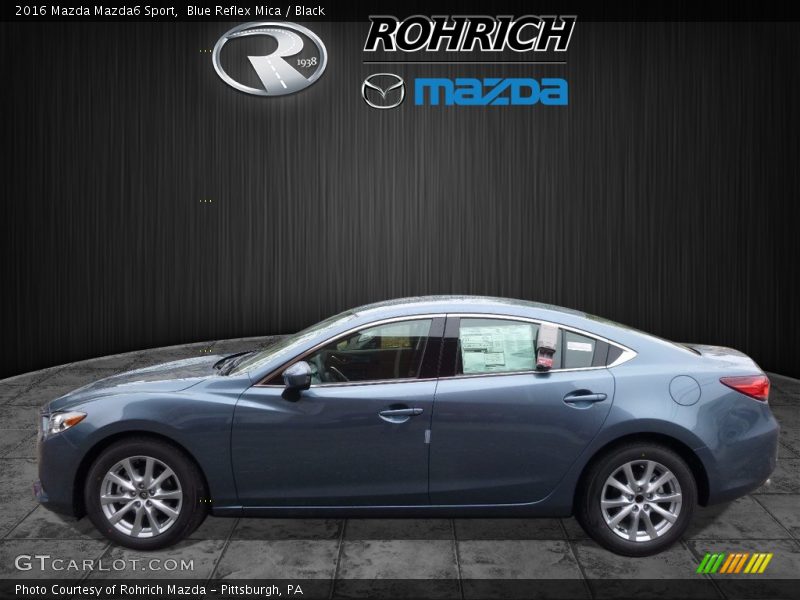 Blue Reflex Mica / Black 2016 Mazda Mazda6 Sport