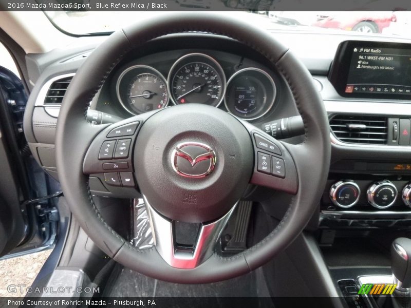 Blue Reflex Mica / Black 2016 Mazda Mazda6 Sport