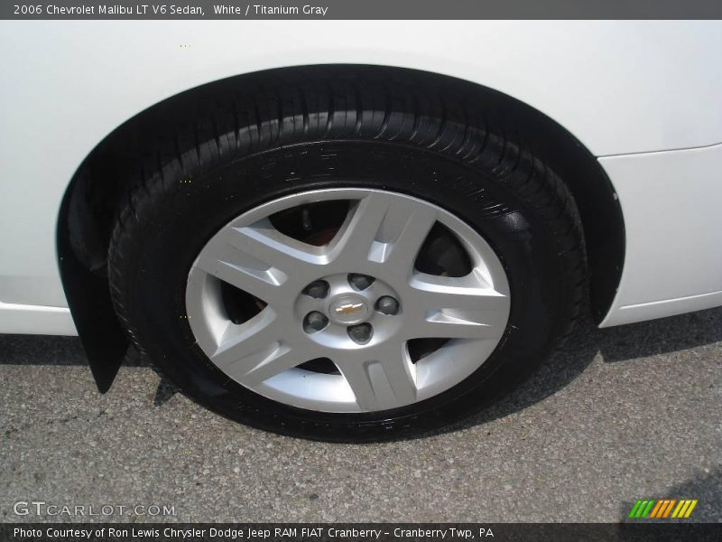 White / Titanium Gray 2006 Chevrolet Malibu LT V6 Sedan