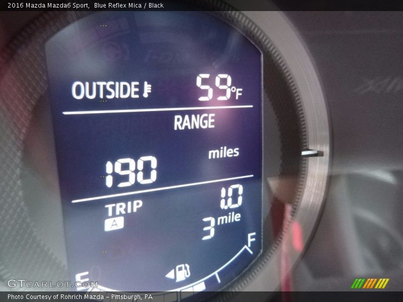 Blue Reflex Mica / Black 2016 Mazda Mazda6 Sport