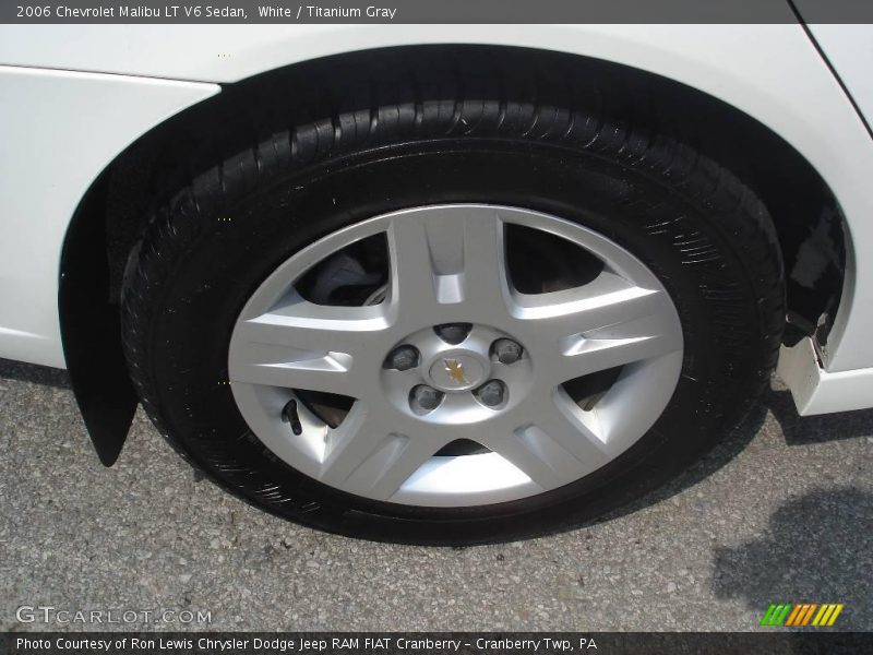 White / Titanium Gray 2006 Chevrolet Malibu LT V6 Sedan