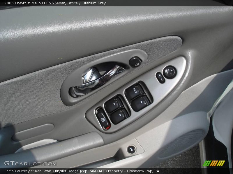 White / Titanium Gray 2006 Chevrolet Malibu LT V6 Sedan