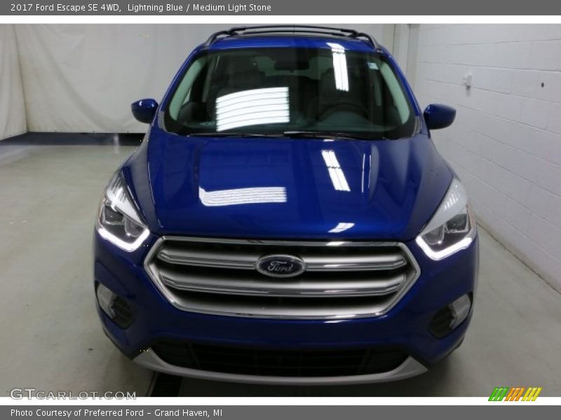 Lightning Blue / Medium Light Stone 2017 Ford Escape SE 4WD