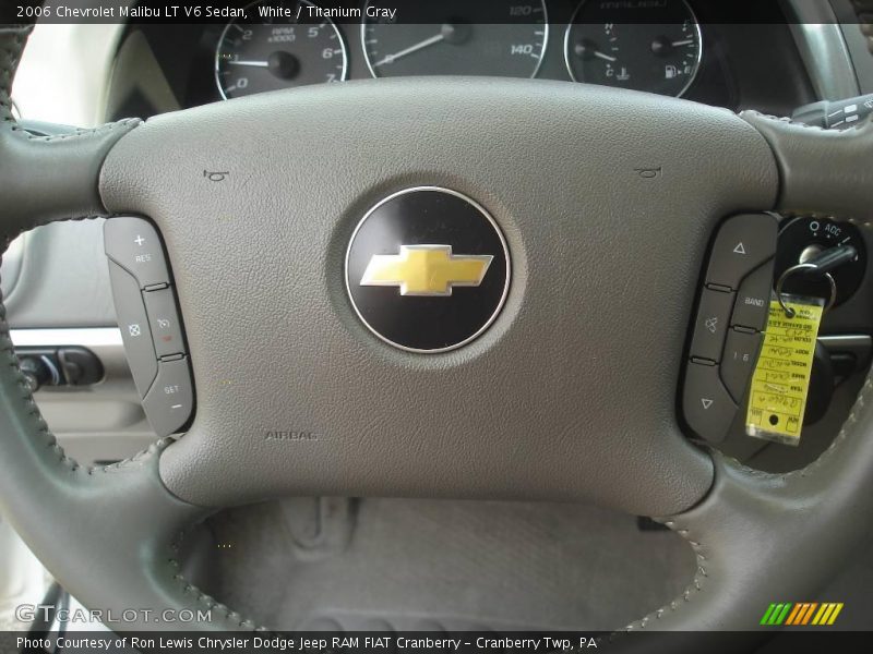White / Titanium Gray 2006 Chevrolet Malibu LT V6 Sedan