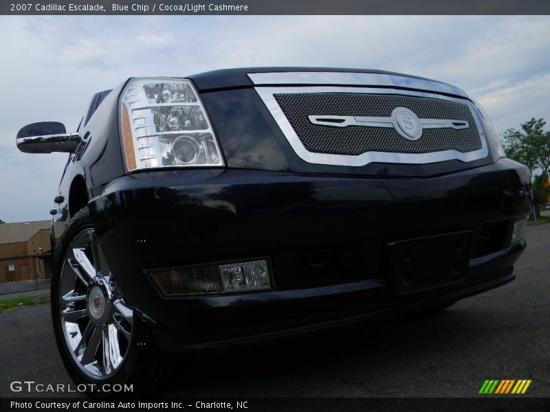 Blue Chip / Cocoa/Light Cashmere 2007 Cadillac Escalade