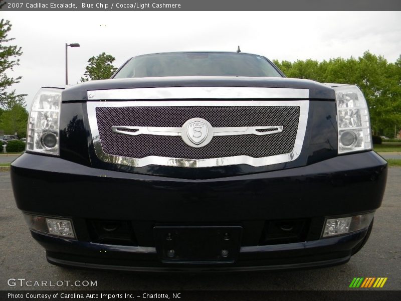Blue Chip / Cocoa/Light Cashmere 2007 Cadillac Escalade