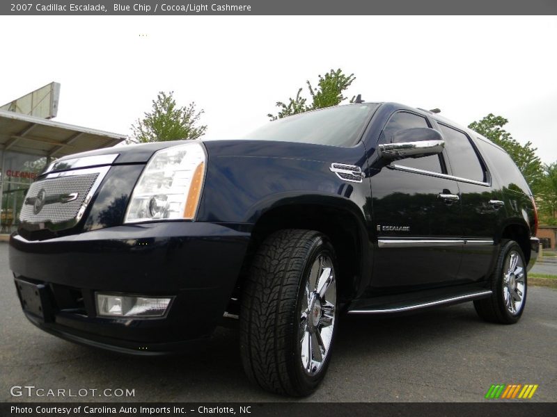 Blue Chip / Cocoa/Light Cashmere 2007 Cadillac Escalade