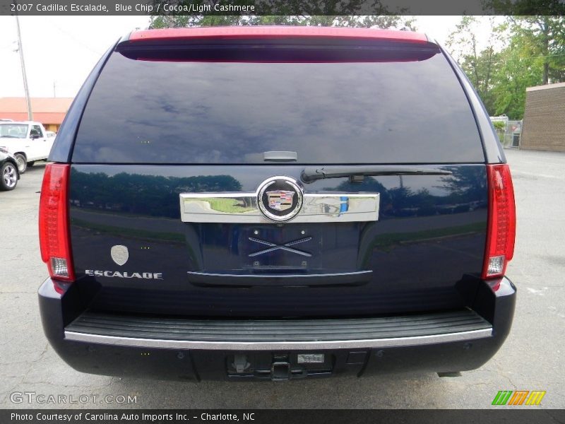 Blue Chip / Cocoa/Light Cashmere 2007 Cadillac Escalade
