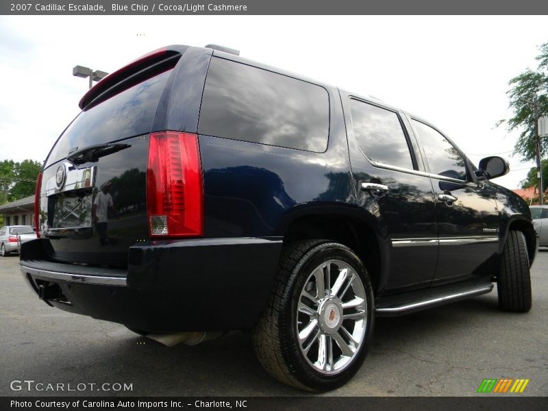 Blue Chip / Cocoa/Light Cashmere 2007 Cadillac Escalade
