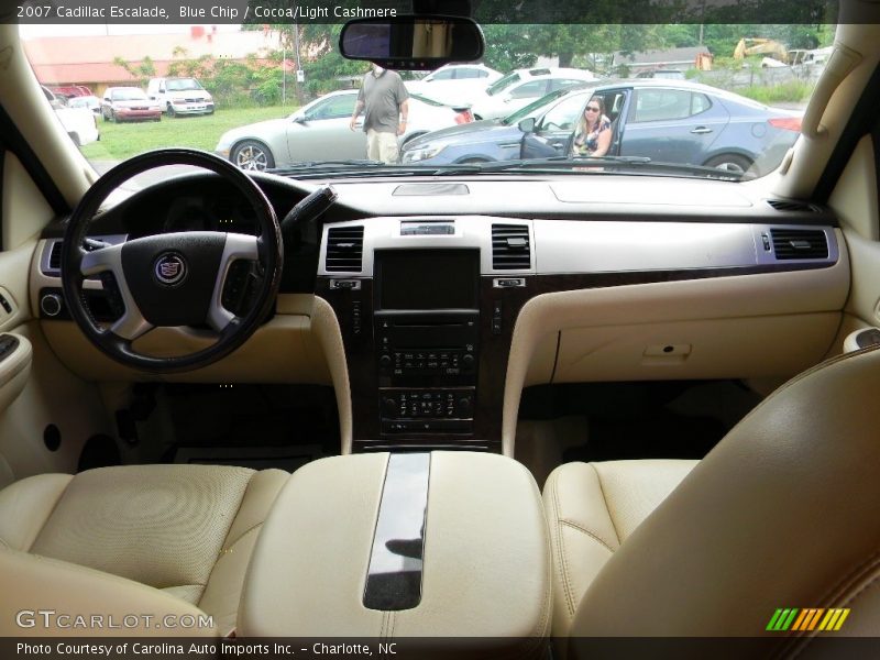 Blue Chip / Cocoa/Light Cashmere 2007 Cadillac Escalade