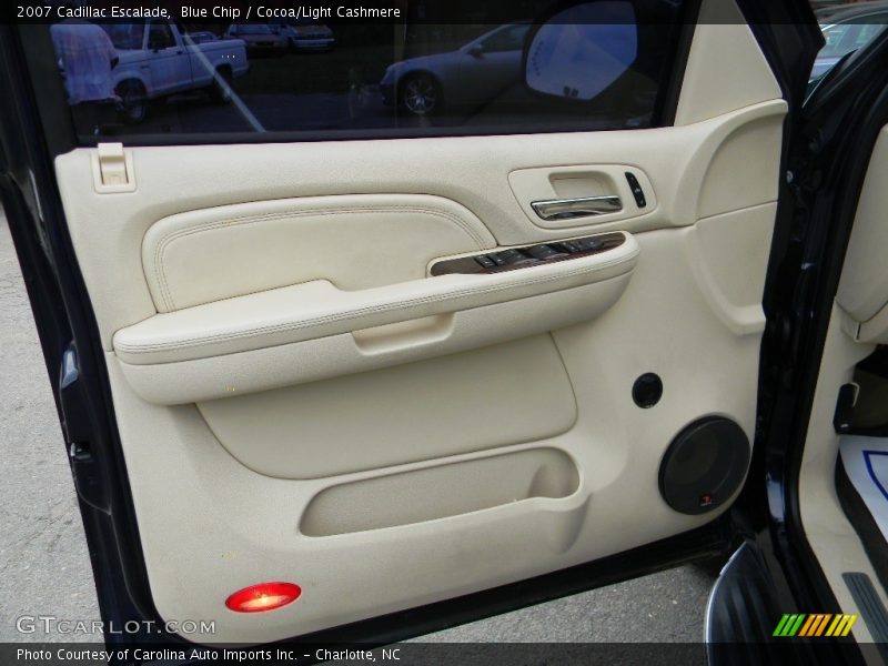 Blue Chip / Cocoa/Light Cashmere 2007 Cadillac Escalade