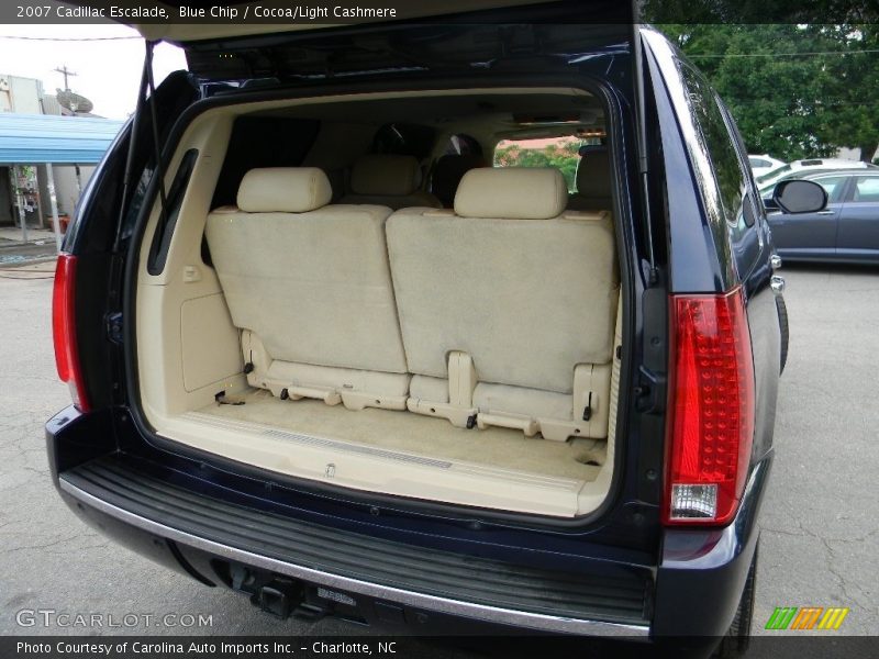 Blue Chip / Cocoa/Light Cashmere 2007 Cadillac Escalade