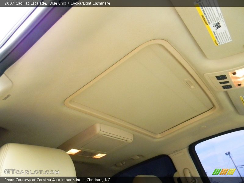 Blue Chip / Cocoa/Light Cashmere 2007 Cadillac Escalade