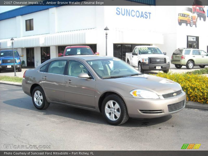 Amber Bronze Metallic / Neutral Beige 2007 Chevrolet Impala LT