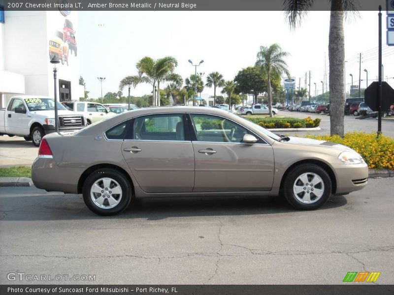 Amber Bronze Metallic / Neutral Beige 2007 Chevrolet Impala LT