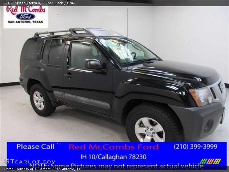 Super Black / Gray 2012 Nissan Xterra X