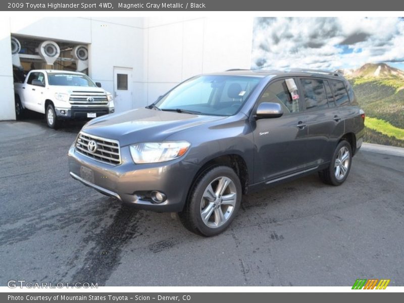 Magnetic Gray Metallic / Black 2009 Toyota Highlander Sport 4WD