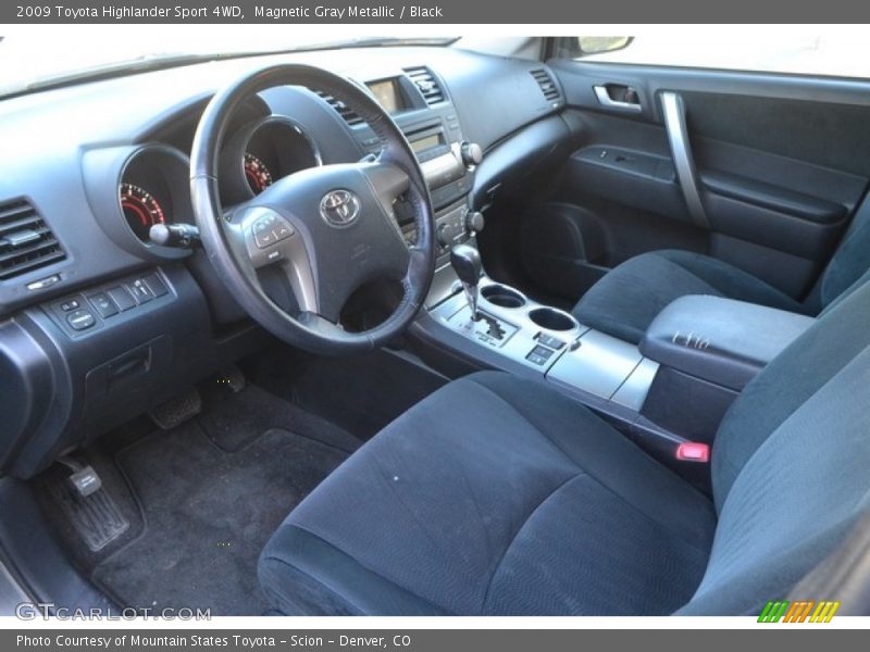 Magnetic Gray Metallic / Black 2009 Toyota Highlander Sport 4WD