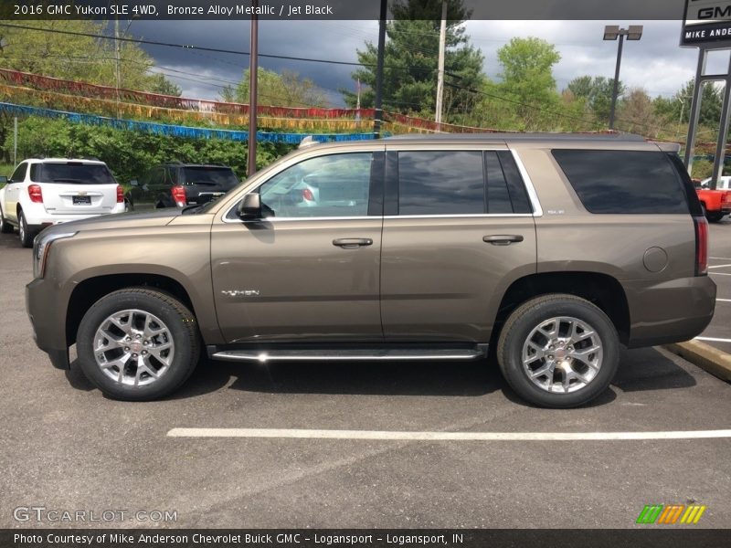 Bronze Alloy Metallic / Jet Black 2016 GMC Yukon SLE 4WD
