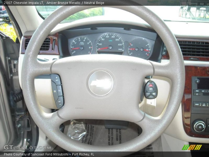 Amber Bronze Metallic / Neutral Beige 2007 Chevrolet Impala LT