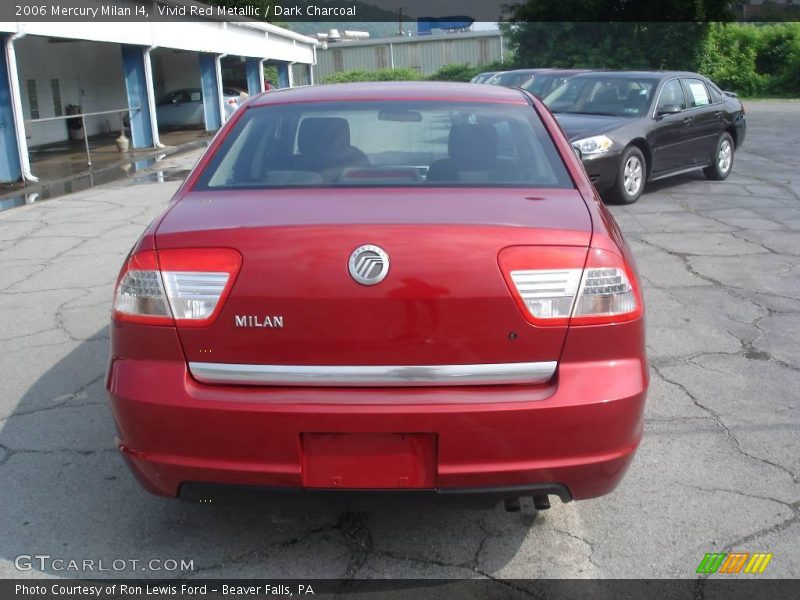 Vivid Red Metallic / Dark Charcoal 2006 Mercury Milan I4