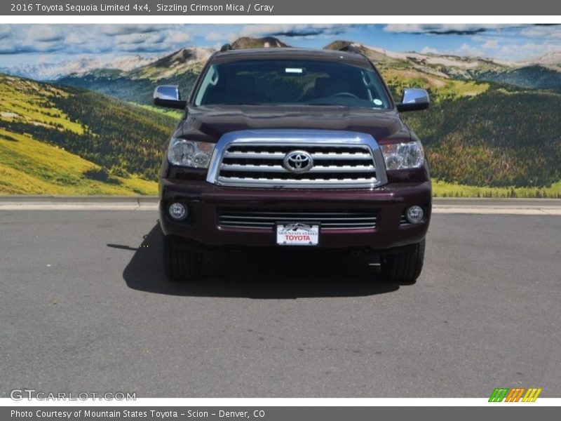 Sizzling Crimson Mica / Gray 2016 Toyota Sequoia Limited 4x4