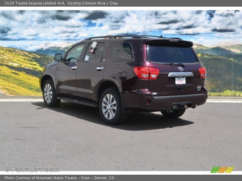 Sizzling Crimson Mica / Gray 2016 Toyota Sequoia Limited 4x4