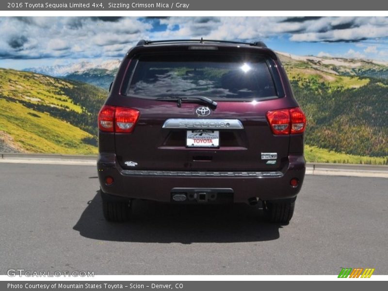 Sizzling Crimson Mica / Gray 2016 Toyota Sequoia Limited 4x4