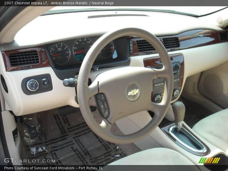 Amber Bronze Metallic / Neutral Beige 2007 Chevrolet Impala LT